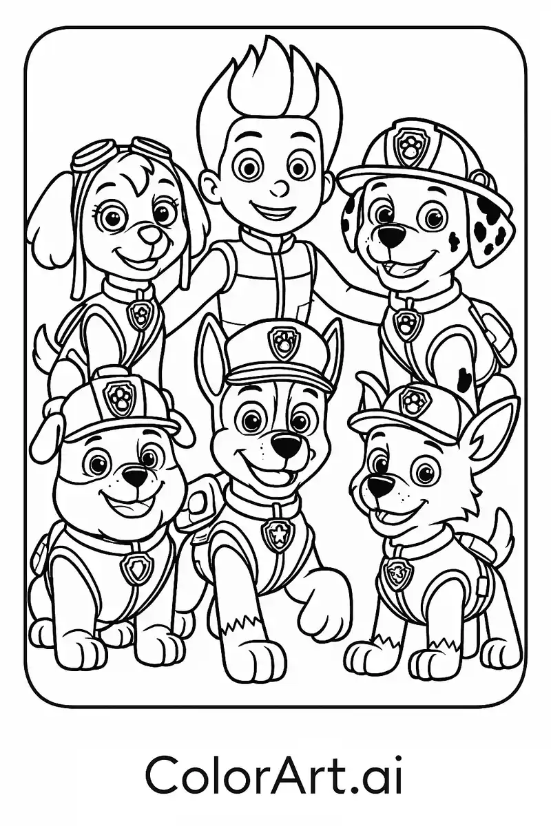 free-paw-patrol-team-coloring-pages