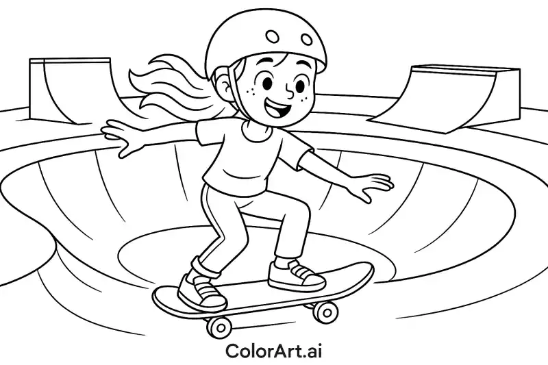a-girl-is-playing-skateboard
