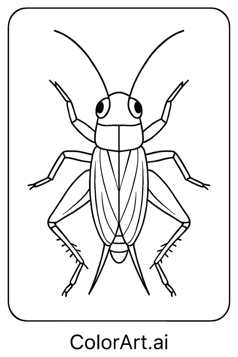 A Free Cockroach Coloring Page