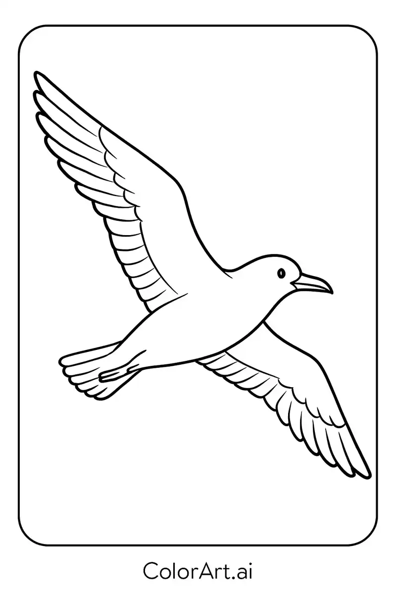 A Flying Swallow Coloring Page