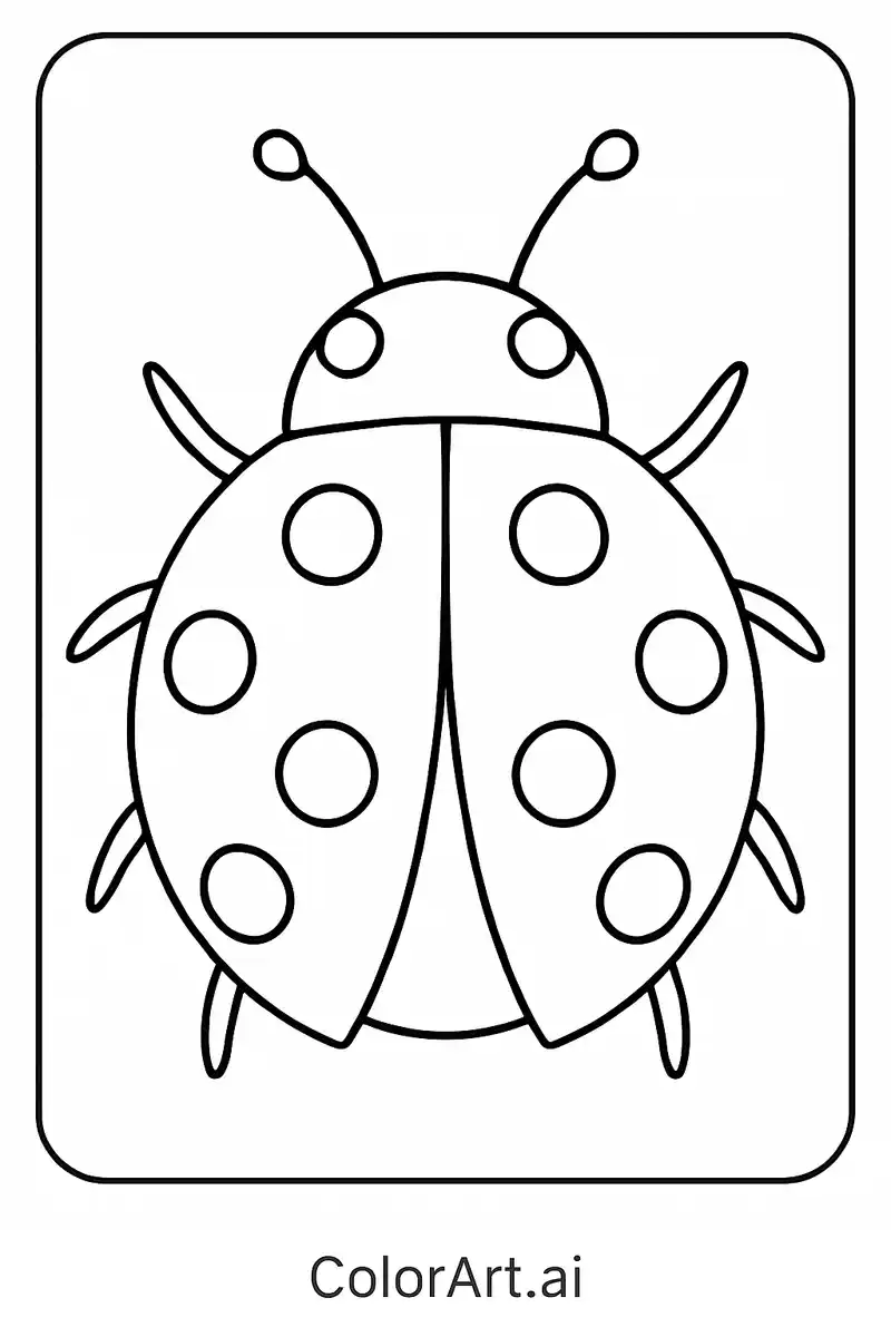 A Free Ladybug Coloring page