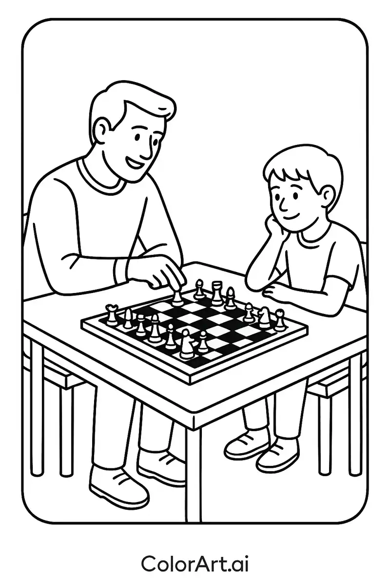 playing-chess-in-father-s-day-coloring-page